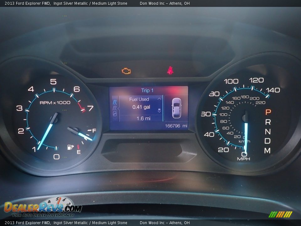 2013 Ford Explorer FWD Ingot Silver Metallic / Medium Light Stone Photo #27