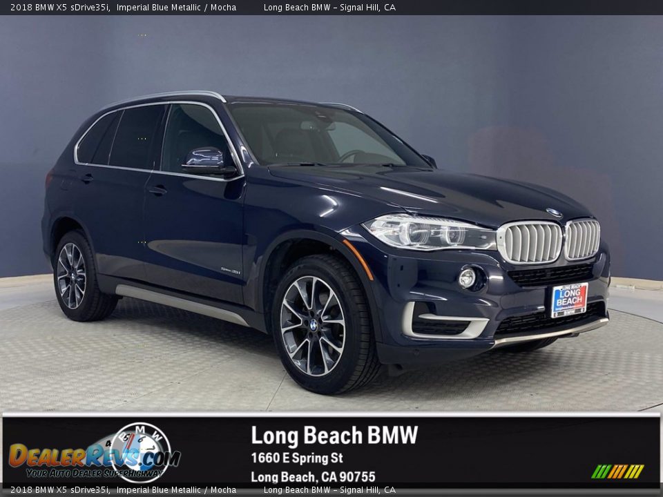 2018 BMW X5 sDrive35i Imperial Blue Metallic / Mocha Photo #1