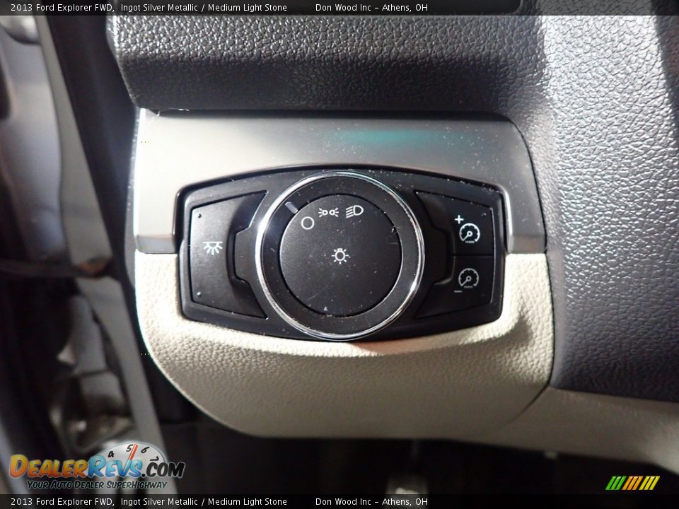 2013 Ford Explorer FWD Ingot Silver Metallic / Medium Light Stone Photo #30