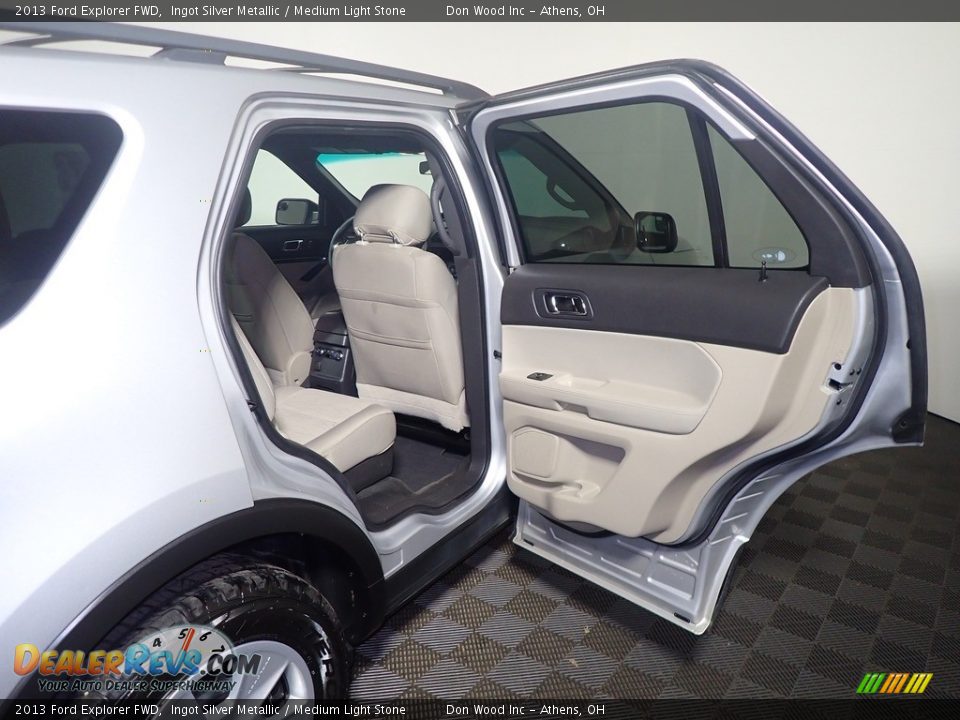 2013 Ford Explorer FWD Ingot Silver Metallic / Medium Light Stone Photo #36