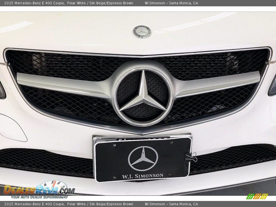 2015 Mercedes-Benz E 400 Coupe Polar White / Silk Beige/Espresso Brown Photo #30