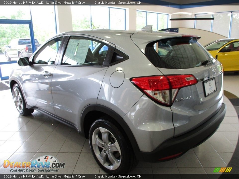 2019 Honda HR-V LX AWD Lunar Silver Metallic / Gray Photo #9