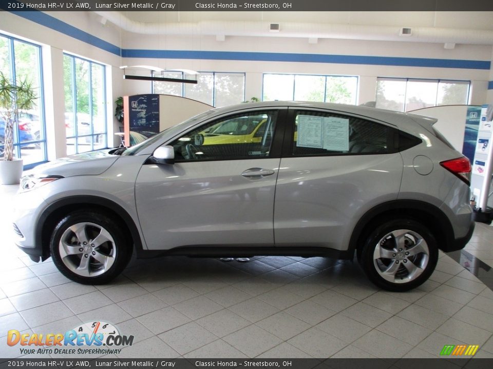 2019 Honda HR-V LX AWD Lunar Silver Metallic / Gray Photo #10