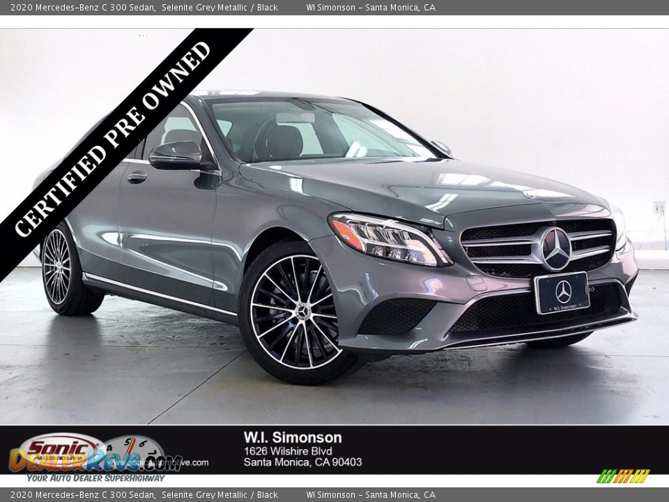 2020 Mercedes-Benz C 300 Sedan Selenite Grey Metallic / Black Photo #1