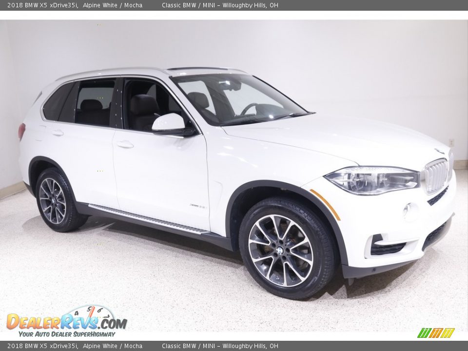 2018 BMW X5 xDrive35i Alpine White / Mocha Photo #1