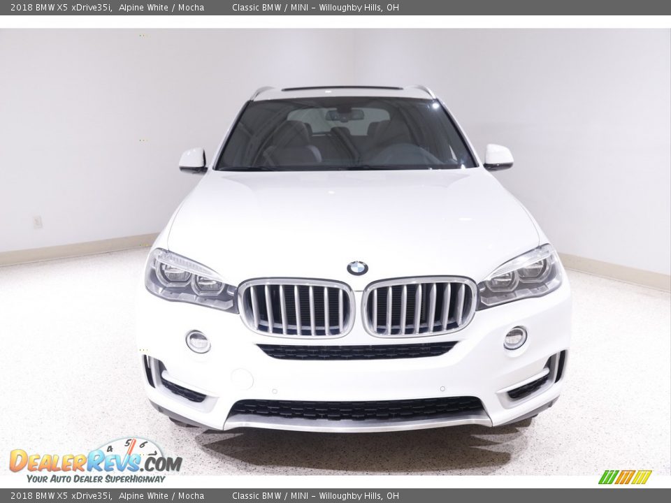 2018 BMW X5 xDrive35i Alpine White / Mocha Photo #2