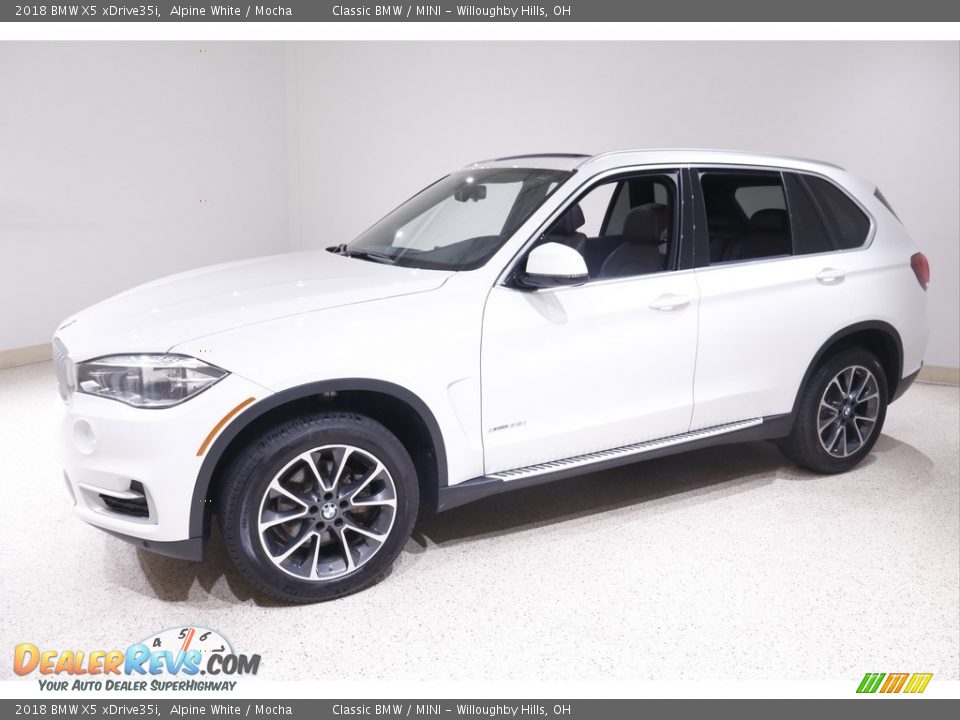 2018 BMW X5 xDrive35i Alpine White / Mocha Photo #3