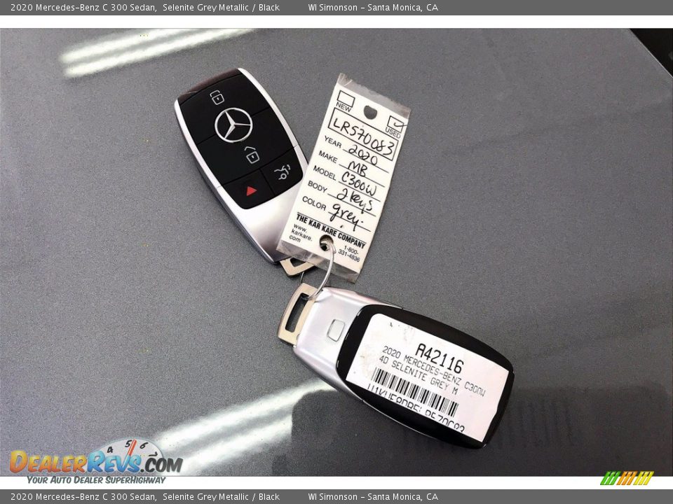 2020 Mercedes-Benz C 300 Sedan Selenite Grey Metallic / Black Photo #11