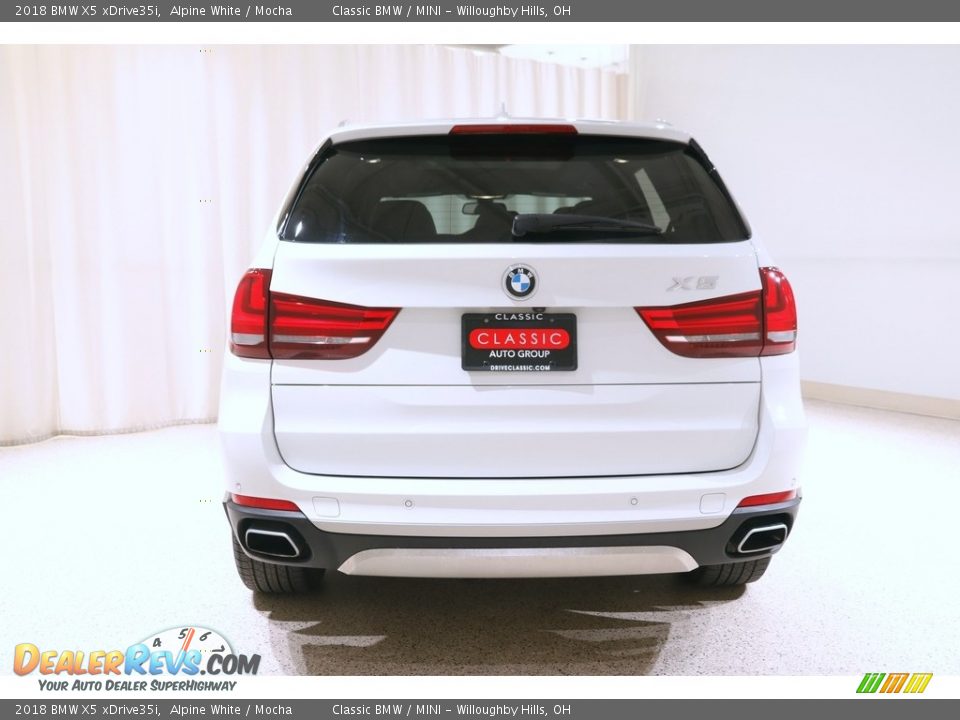 2018 BMW X5 xDrive35i Alpine White / Mocha Photo #20