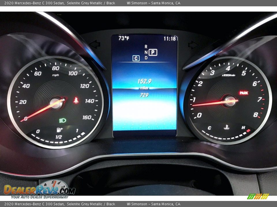 2020 Mercedes-Benz C 300 Sedan Selenite Grey Metallic / Black Photo #23