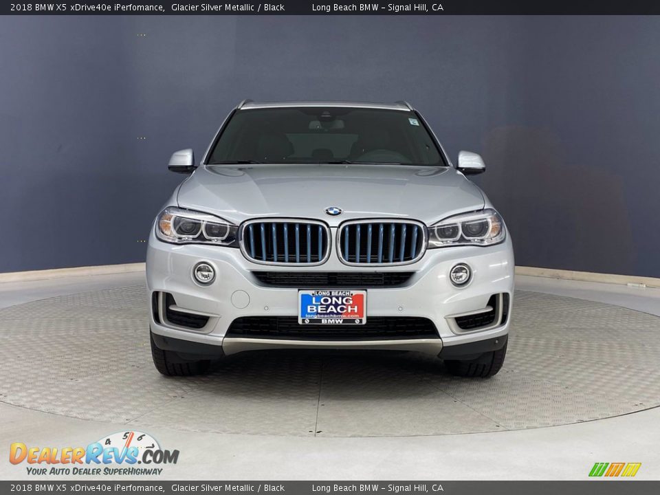 2018 BMW X5 xDrive40e iPerfomance Glacier Silver Metallic / Black Photo #2