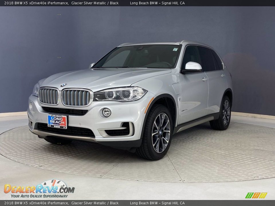 2018 BMW X5 xDrive40e iPerfomance Glacier Silver Metallic / Black Photo #3