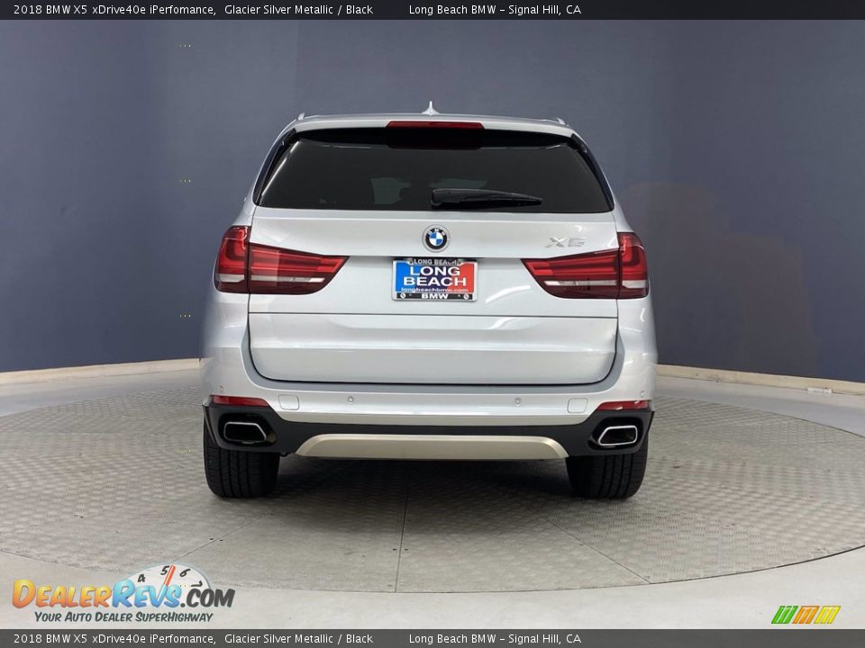 2018 BMW X5 xDrive40e iPerfomance Glacier Silver Metallic / Black Photo #4