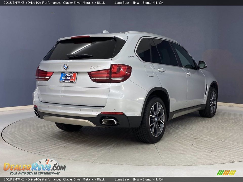 2018 BMW X5 xDrive40e iPerfomance Glacier Silver Metallic / Black Photo #5