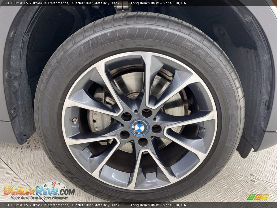 2018 BMW X5 xDrive40e iPerfomance Glacier Silver Metallic / Black Photo #6