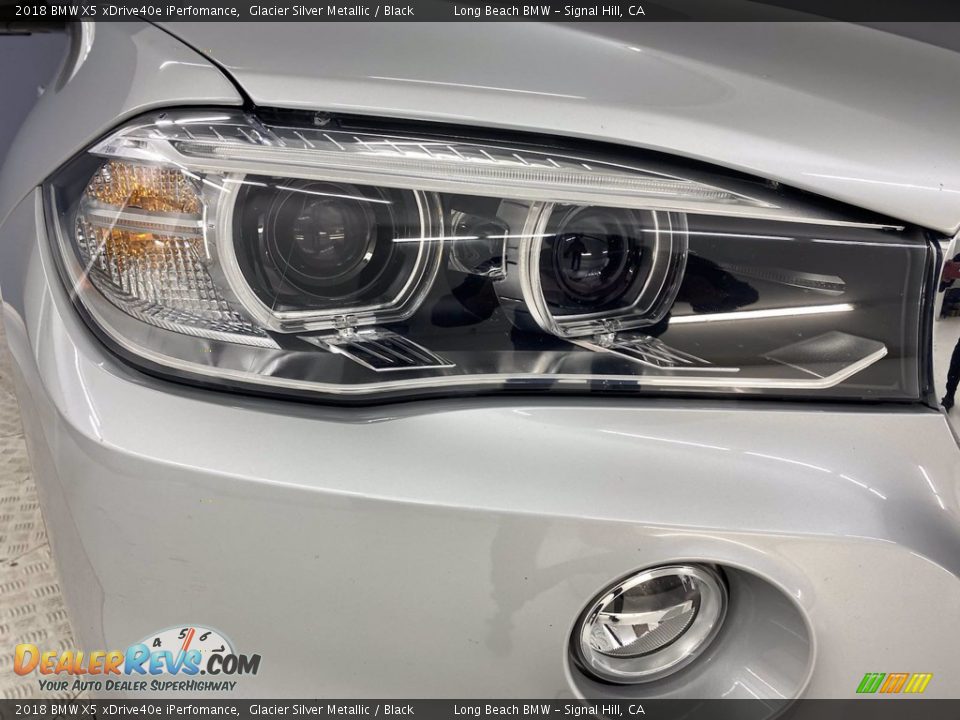 2018 BMW X5 xDrive40e iPerfomance Glacier Silver Metallic / Black Photo #7