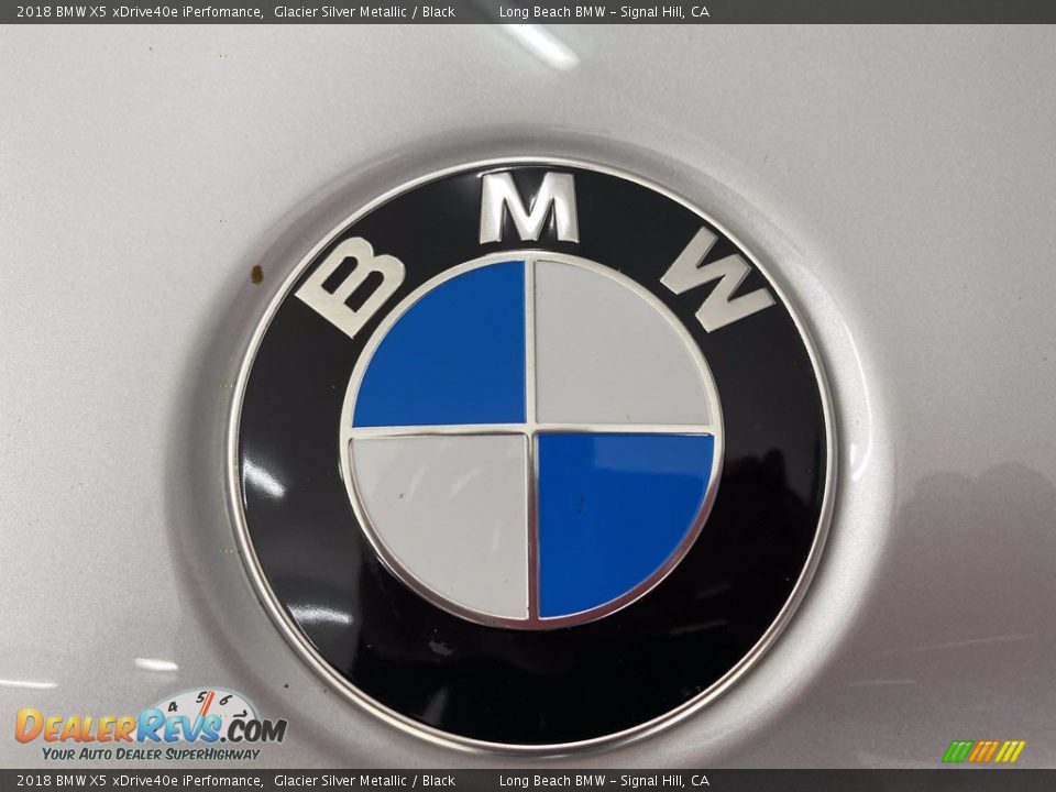 2018 BMW X5 xDrive40e iPerfomance Glacier Silver Metallic / Black Photo #8