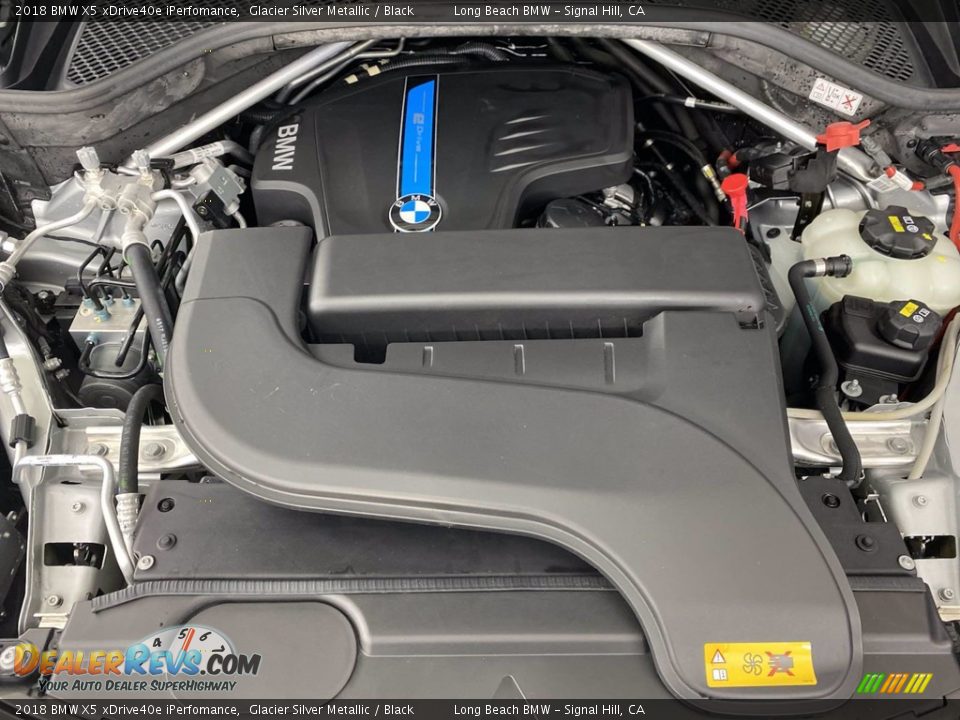 2018 BMW X5 xDrive40e iPerfomance Glacier Silver Metallic / Black Photo #12
