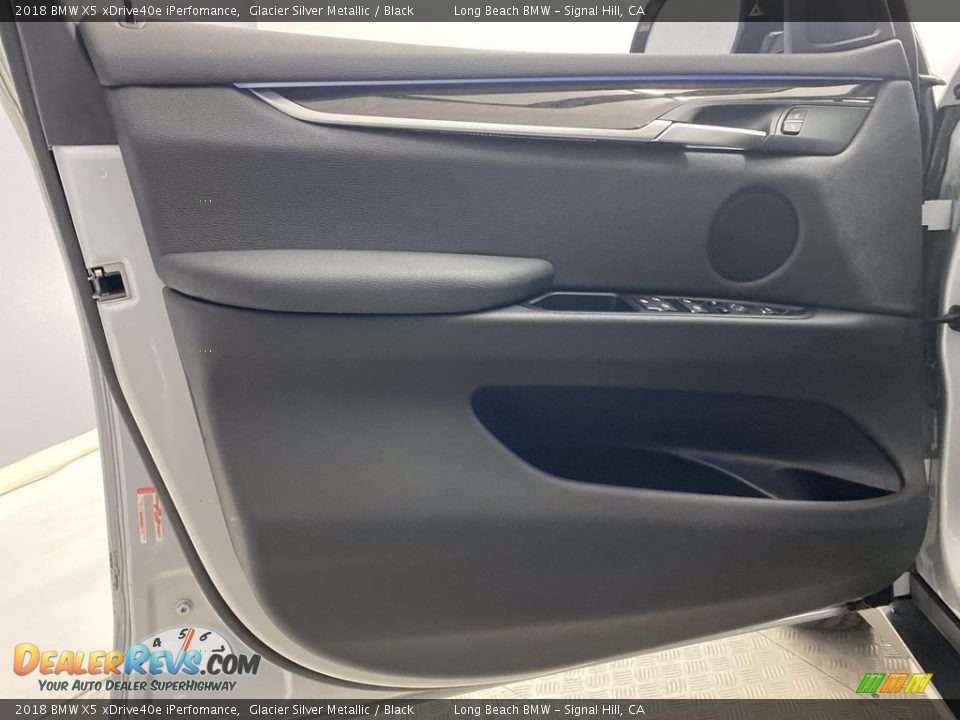 2018 BMW X5 xDrive40e iPerfomance Glacier Silver Metallic / Black Photo #13