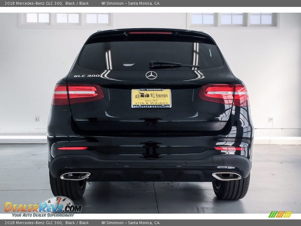 2018 Mercedes-Benz GLC 300 Black / Black Photo #4