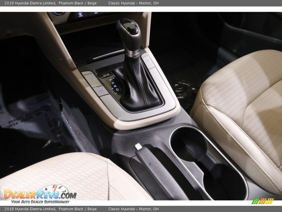 2018 Hyundai Elantra Limited Phantom Black / Beige Photo #11