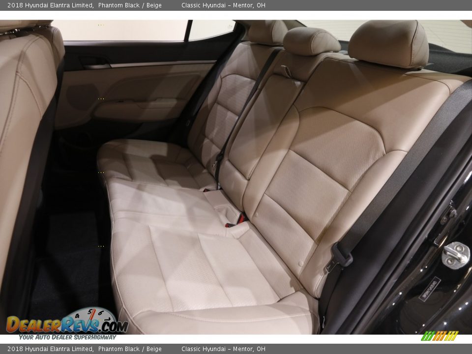 2018 Hyundai Elantra Limited Phantom Black / Beige Photo #15