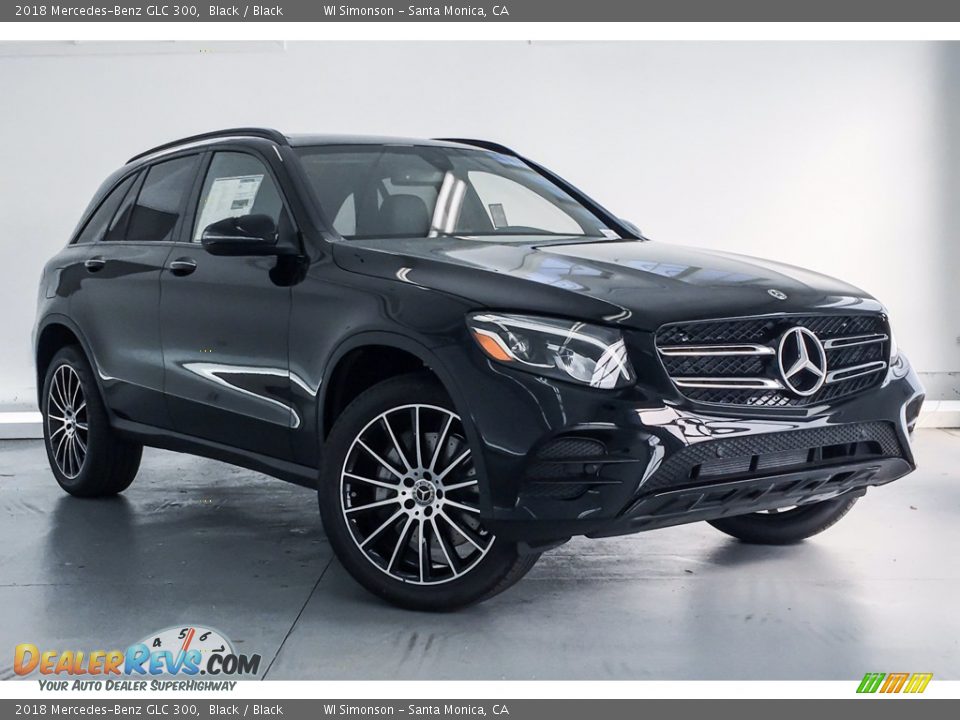 2018 Mercedes-Benz GLC 300 Black / Black Photo #12