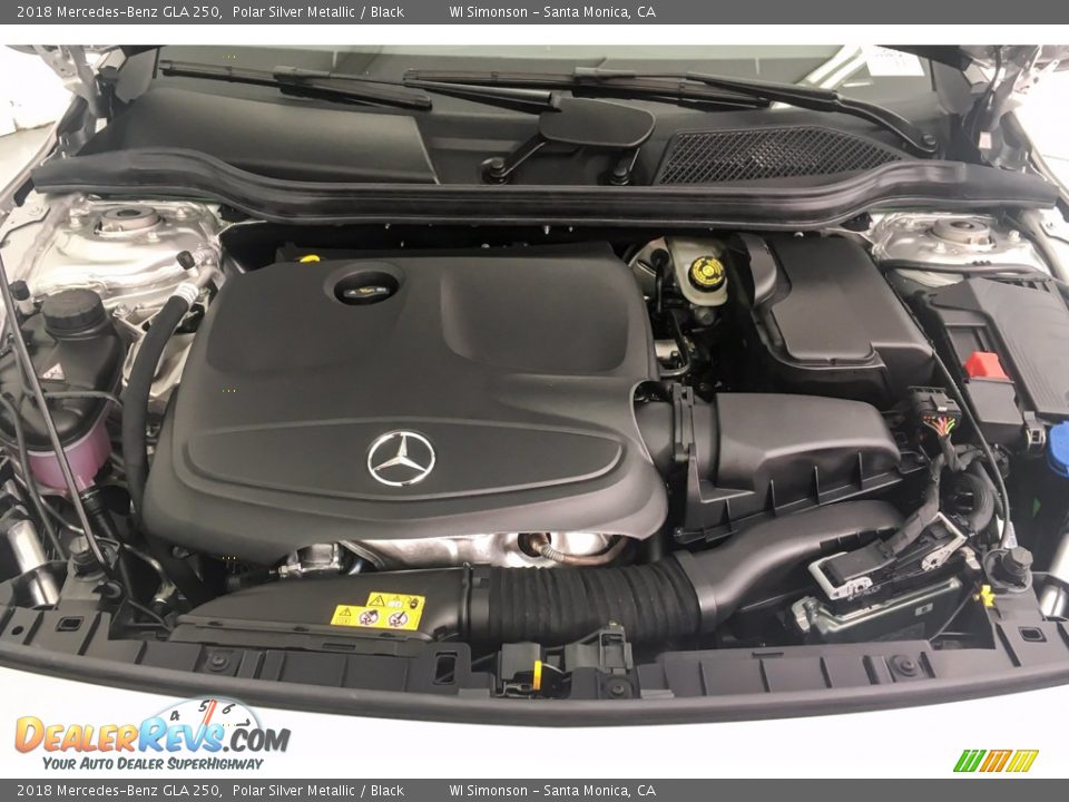 2018 Mercedes-Benz GLA 250 Polar Silver Metallic / Black Photo #8