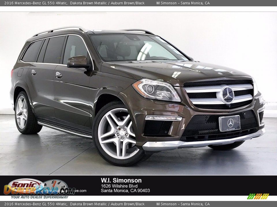 2016 Mercedes-Benz GL 550 4Matic Dakota Brown Metallic / Auburn Brown/Black Photo #1