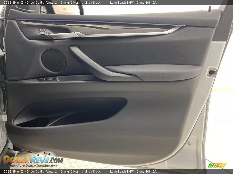 2018 BMW X5 xDrive40e iPerfomance Glacier Silver Metallic / Black Photo #32