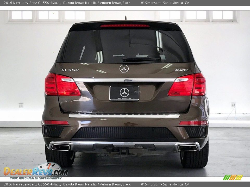 2016 Mercedes-Benz GL 550 4Matic Dakota Brown Metallic / Auburn Brown/Black Photo #3