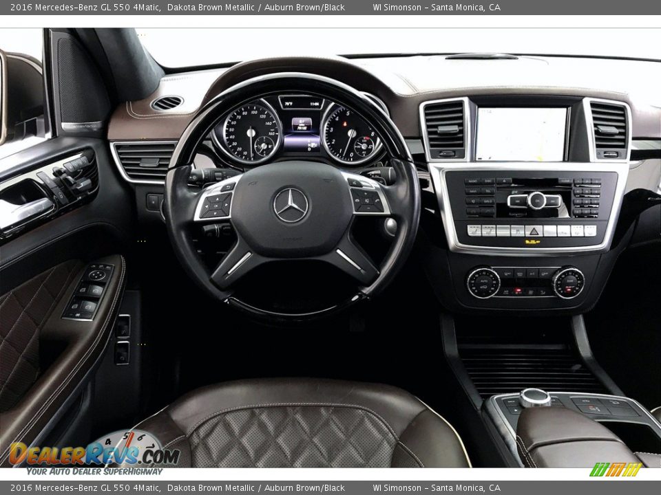 2016 Mercedes-Benz GL 550 4Matic Dakota Brown Metallic / Auburn Brown/Black Photo #4