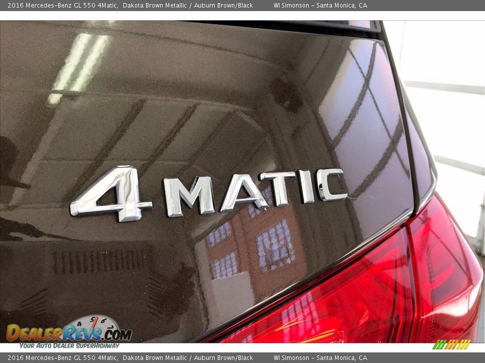 2016 Mercedes-Benz GL 550 4Matic Dakota Brown Metallic / Auburn Brown/Black Photo #7