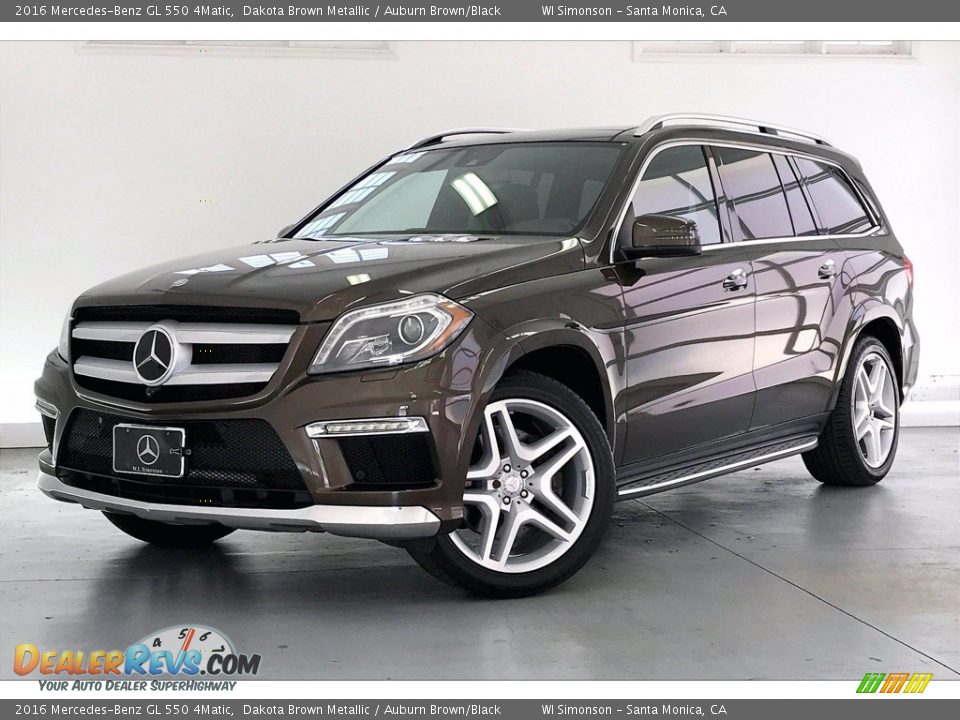 2016 Mercedes-Benz GL 550 4Matic Dakota Brown Metallic / Auburn Brown/Black Photo #12