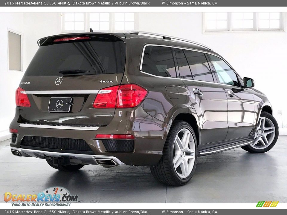 2016 Mercedes-Benz GL 550 4Matic Dakota Brown Metallic / Auburn Brown/Black Photo #13