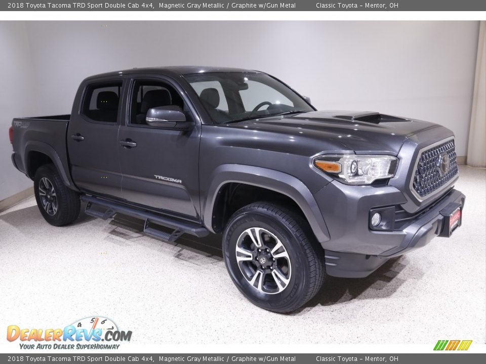 2018 Toyota Tacoma TRD Sport Double Cab 4x4 Magnetic Gray Metallic / Graphite w/Gun Metal Photo #1