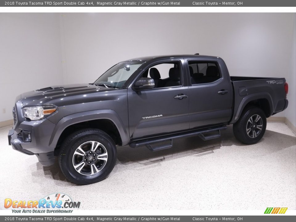 2018 Toyota Tacoma TRD Sport Double Cab 4x4 Magnetic Gray Metallic / Graphite w/Gun Metal Photo #3