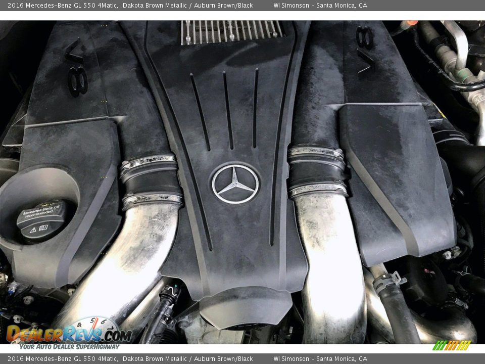 2016 Mercedes-Benz GL 550 4Matic Dakota Brown Metallic / Auburn Brown/Black Photo #32