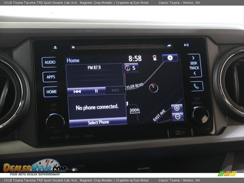 2018 Toyota Tacoma TRD Sport Double Cab 4x4 Magnetic Gray Metallic / Graphite w/Gun Metal Photo #10