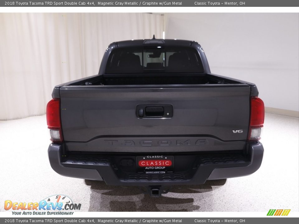2018 Toyota Tacoma TRD Sport Double Cab 4x4 Magnetic Gray Metallic / Graphite w/Gun Metal Photo #17