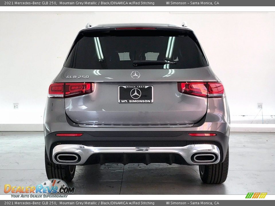 2021 Mercedes-Benz GLB 250 Mountain Grey Metallic / Black/DINAMICA w/Red Stitching Photo #3