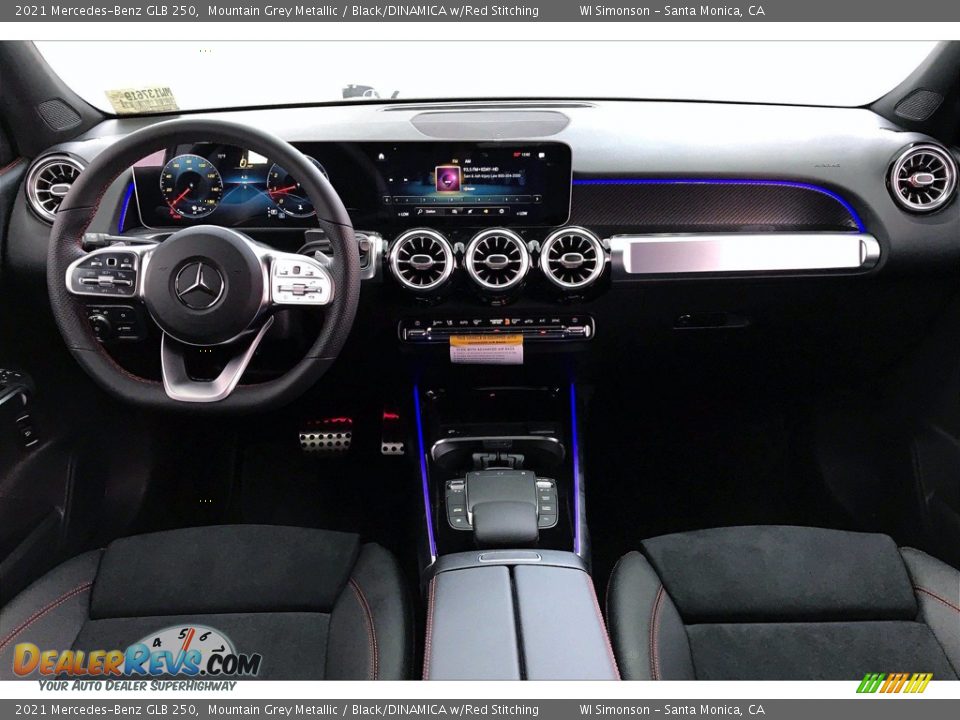 2021 Mercedes-Benz GLB 250 Mountain Grey Metallic / Black/DINAMICA w/Red Stitching Photo #6
