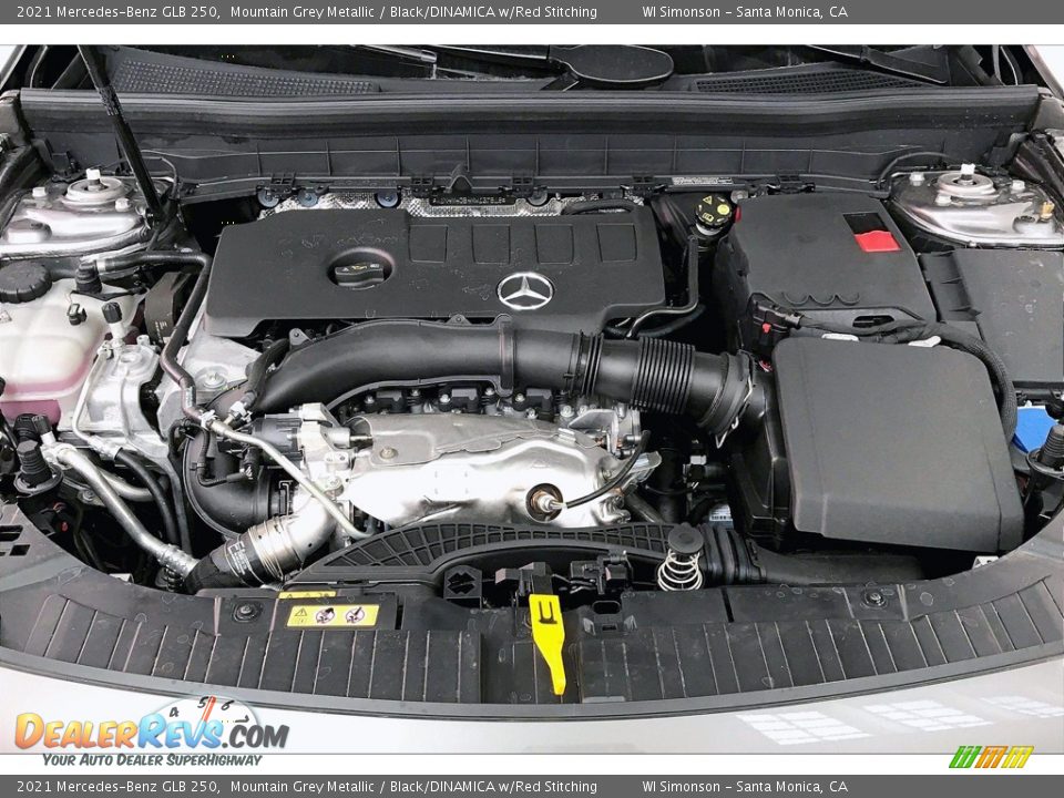 2021 Mercedes-Benz GLB 250 Mountain Grey Metallic / Black/DINAMICA w/Red Stitching Photo #9