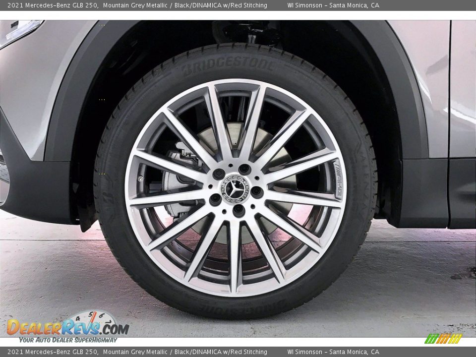 2021 Mercedes-Benz GLB 250 Mountain Grey Metallic / Black/DINAMICA w/Red Stitching Photo #10