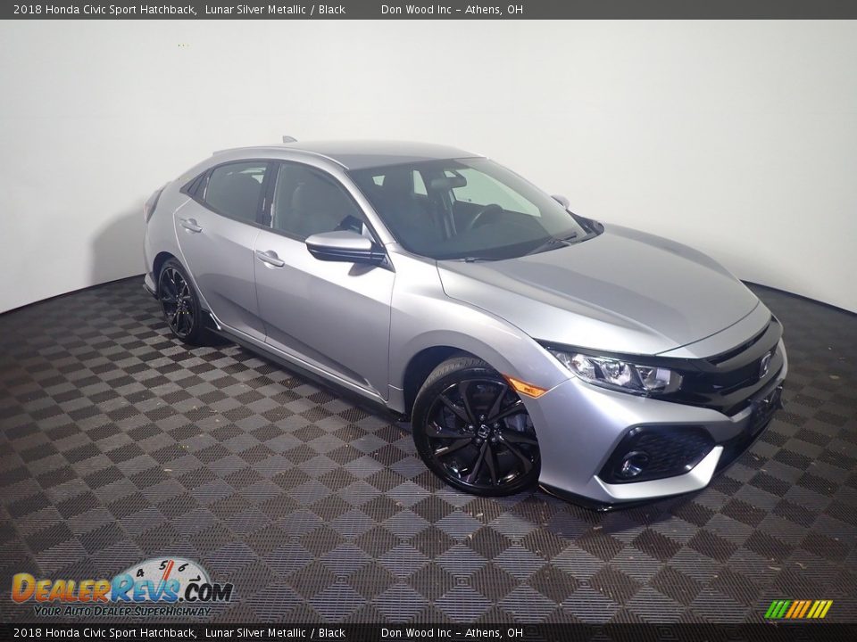 2018 Honda Civic Sport Hatchback Lunar Silver Metallic / Black Photo #3