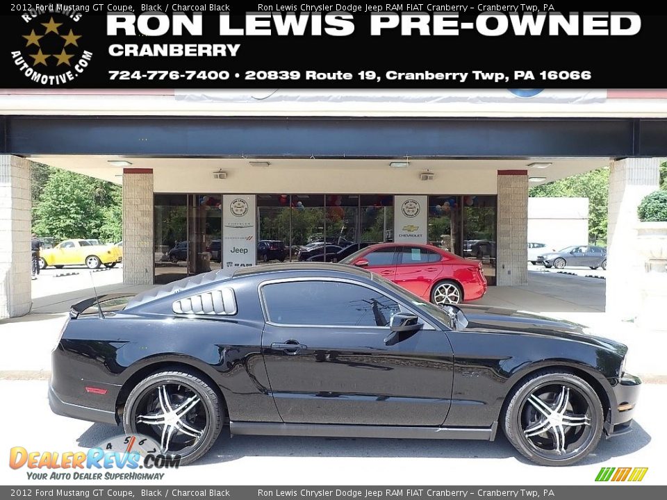 2012 Ford Mustang GT Coupe Black / Charcoal Black Photo #1