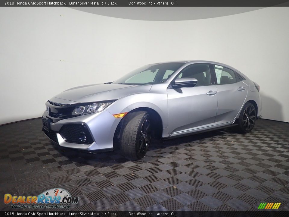 2018 Honda Civic Sport Hatchback Lunar Silver Metallic / Black Photo #8