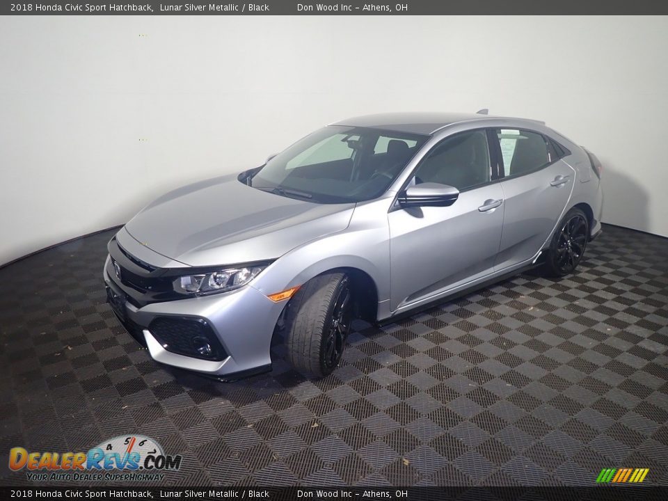 2018 Honda Civic Sport Hatchback Lunar Silver Metallic / Black Photo #9