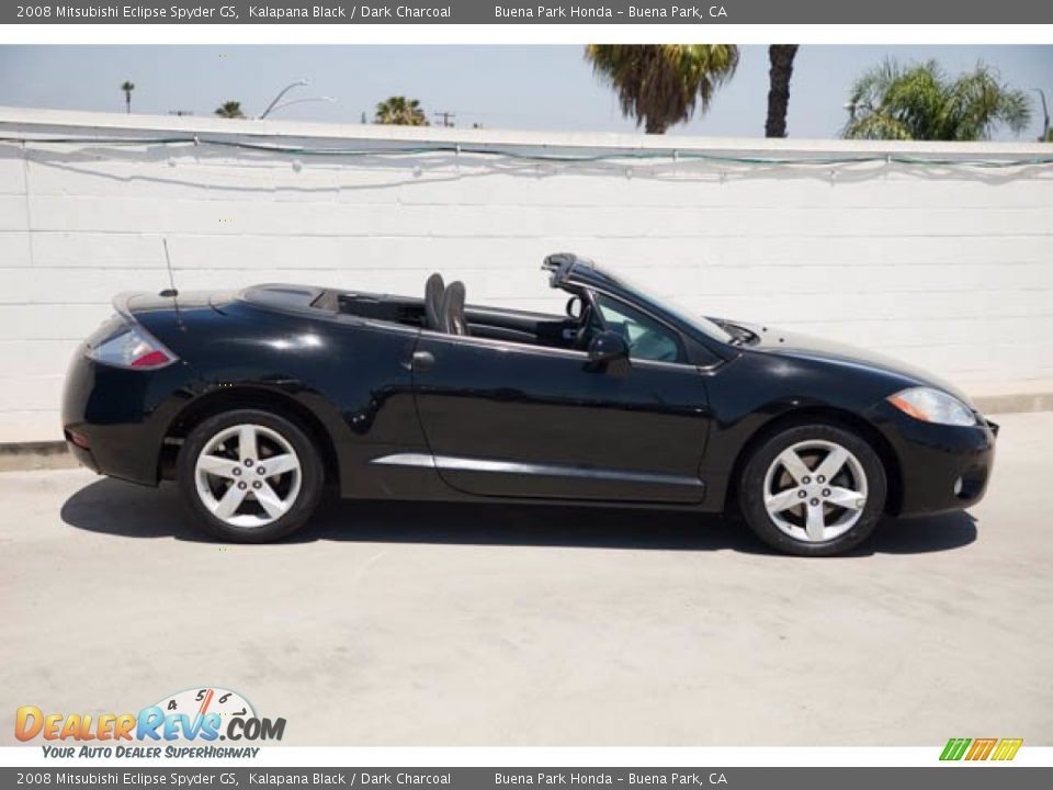 2008 Mitsubishi Eclipse Spyder GS Kalapana Black / Dark Charcoal Photo #11