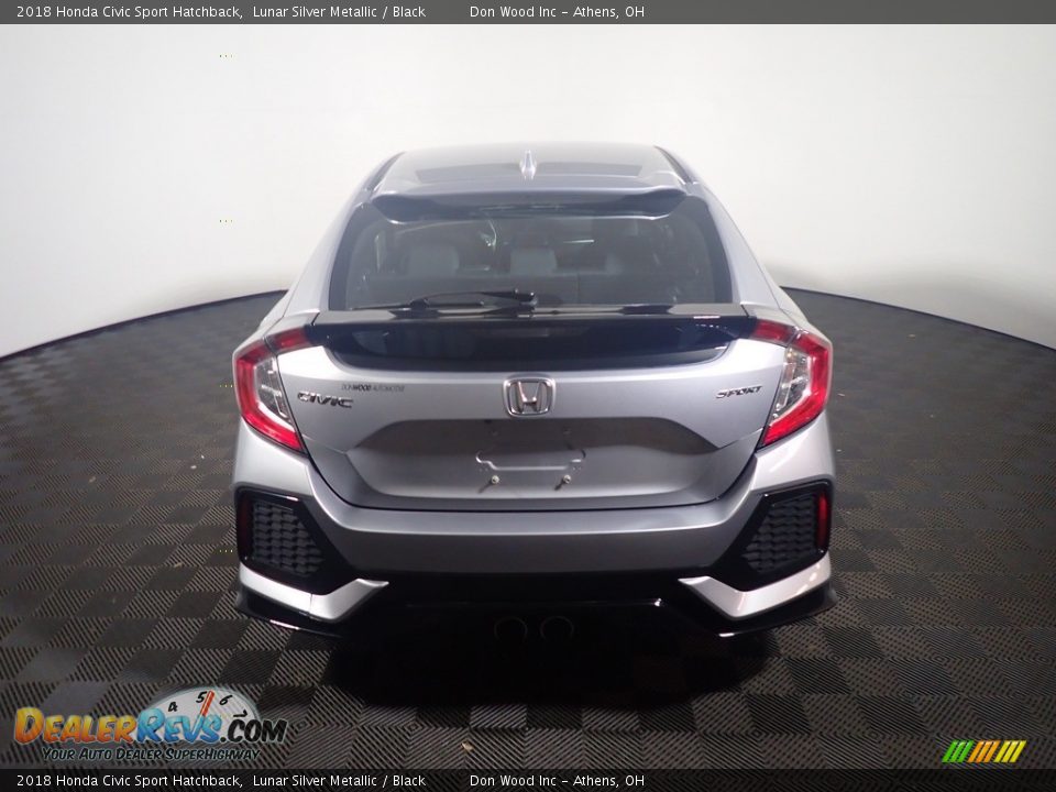 2018 Honda Civic Sport Hatchback Lunar Silver Metallic / Black Photo #13